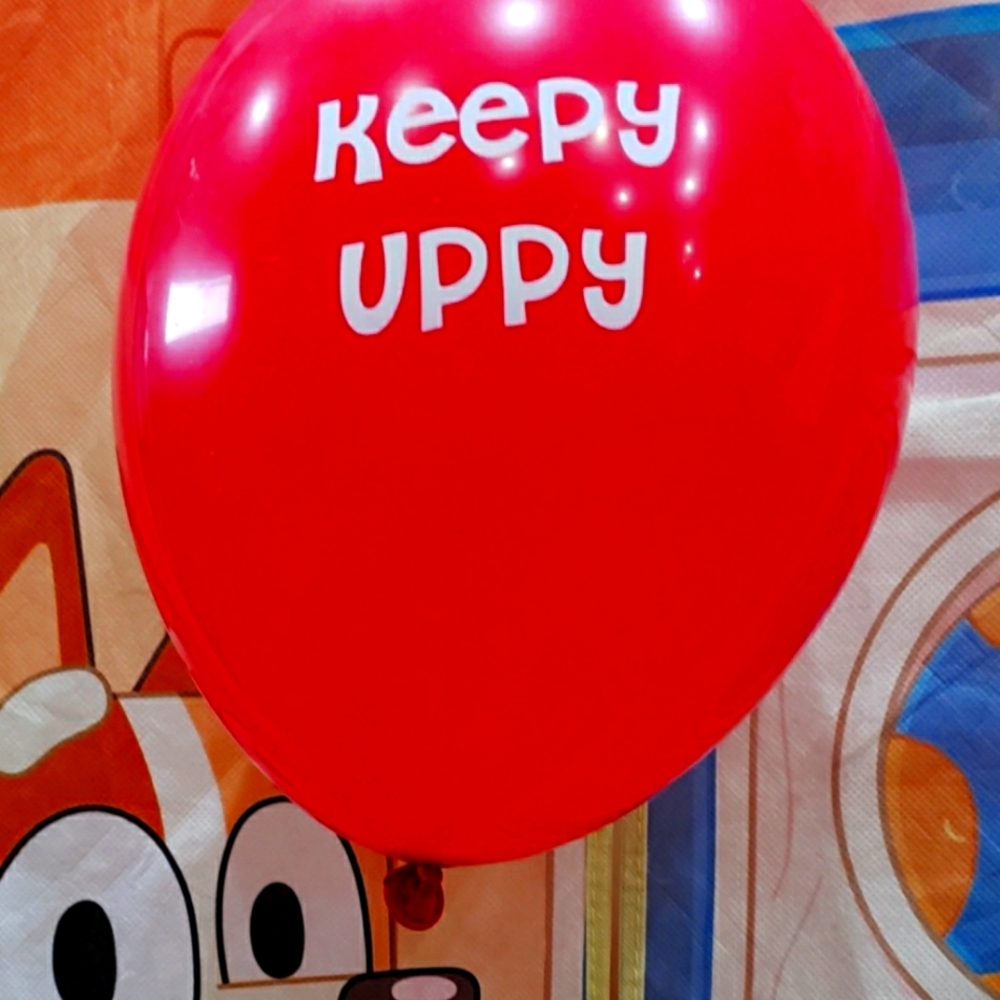 12 "Keepy Uppy" Balloons -  Bluey & Bingo's Game